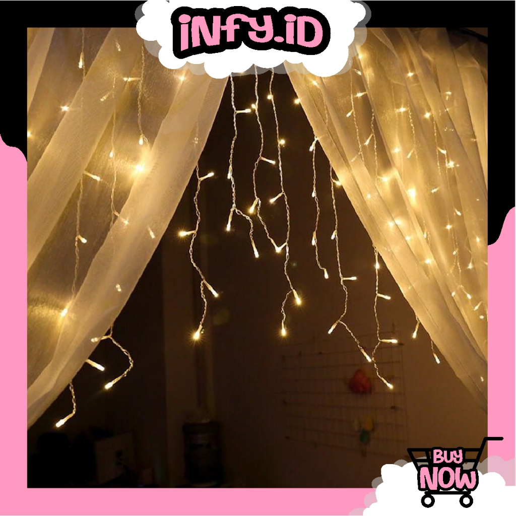 INFY - 4.85M LAMPU LED TIRAI 100 LED LAMPU TUMBLR LAMPU TIRAI LED LAMPU DEKORASI KAMAR MURAH LAMPU TIRAI E023