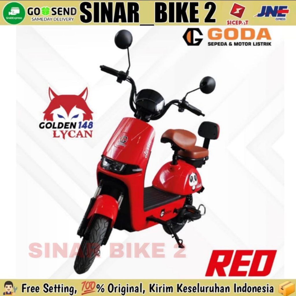 Sepeda Listrik Goda 148 LYCAN Electric Bike 500 Watt