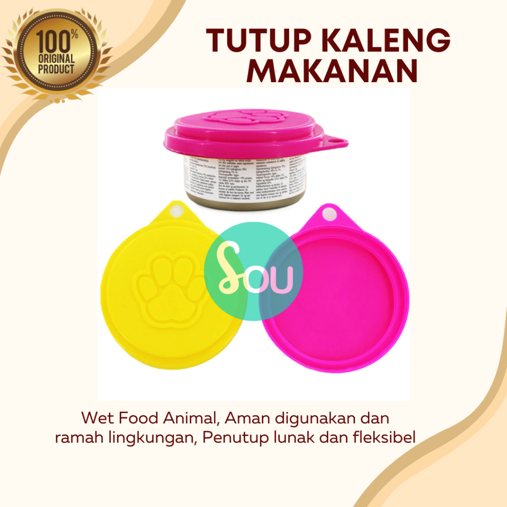 Tutup Kaleng Kucing &amp; Anjing | Penutup Kaleng Makanan Anjing &amp; Kucing