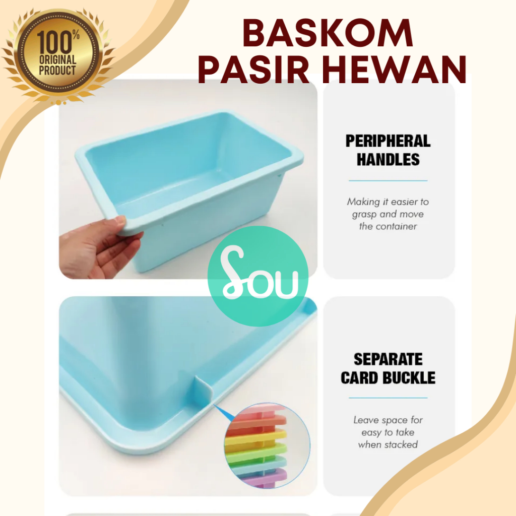 Bak Pasir Kucing/ Litter Box Sedang / Bak Pasir kucing Besar , Bak pasir / Bak Cupang