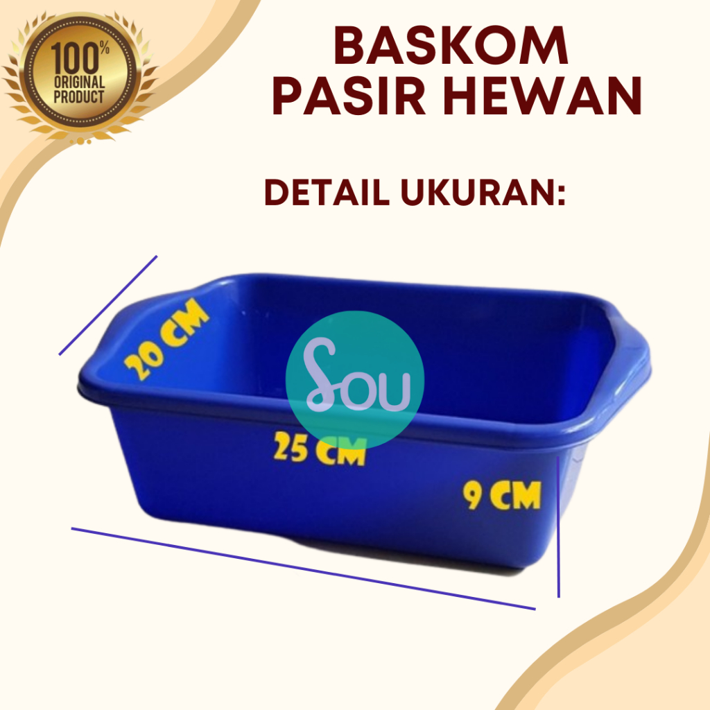 Bak Pasir Kucing/ Litter Box Sedang / Bak Pasir kucing Besar , Bak pasir / Bak Cupang