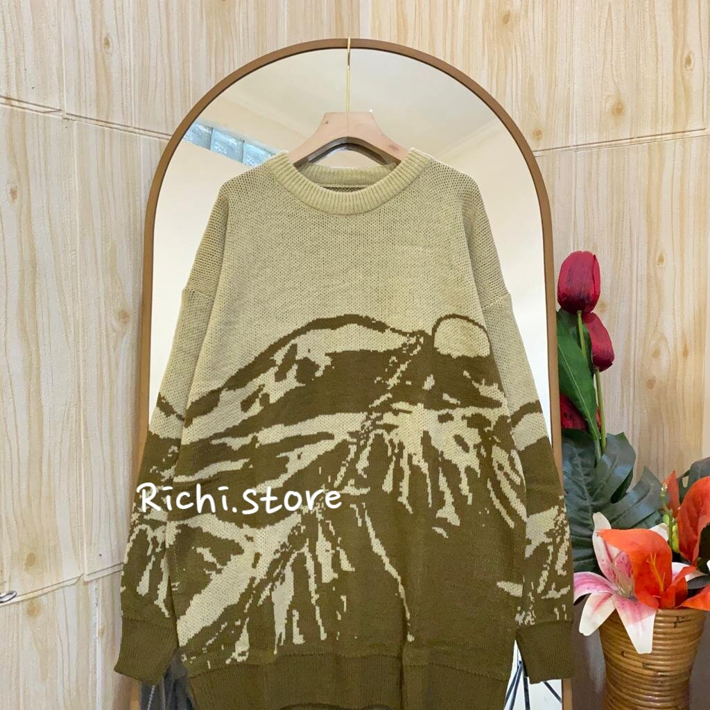 Bianca oversize sweater - Setelan kulot rajut (kulot+sweater)