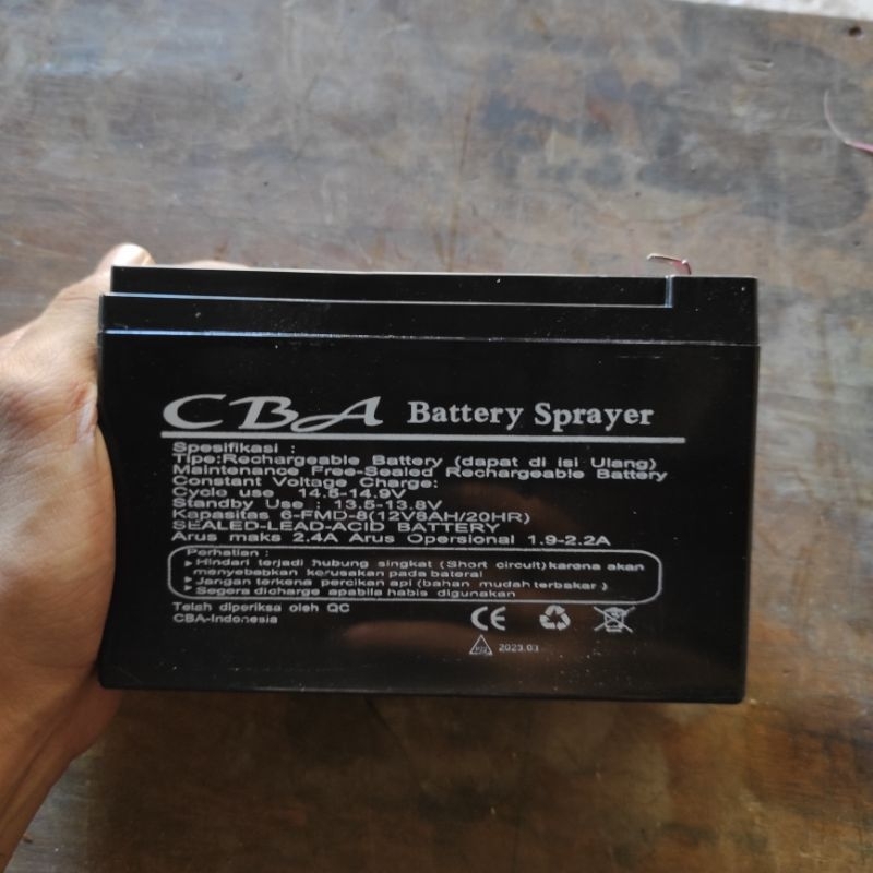 Aki Baterai Accu Sprayer Elektrik CBA ORIGINAL