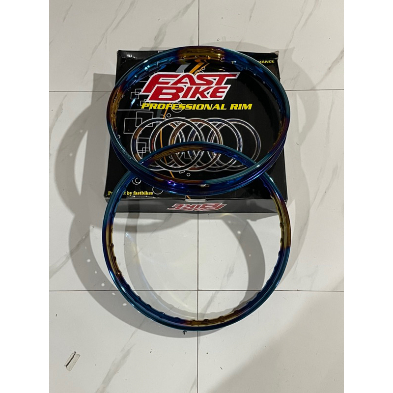 VELG RING 17 TWO TONE FAST BIKES PELEK RING VARIASI UK 140 RING 17 SEPASANG ISI 2 PCS UNIVERSAL SEMUA MOTOR