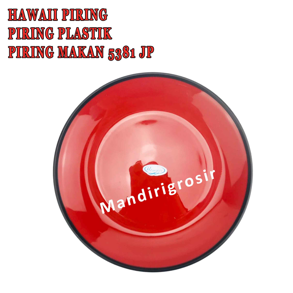 Piring Plastik * Hawaii Piring 5381 * Piring Serbaguna * Uk.23cm