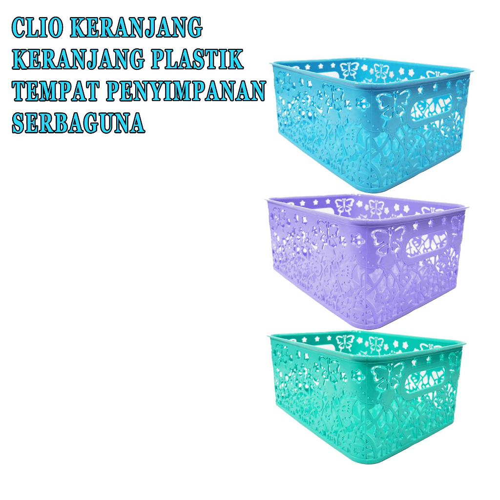 Keranjang Plastik Serbaguna * Clio Keranjang * Keranjang Penyimpanan * 8340