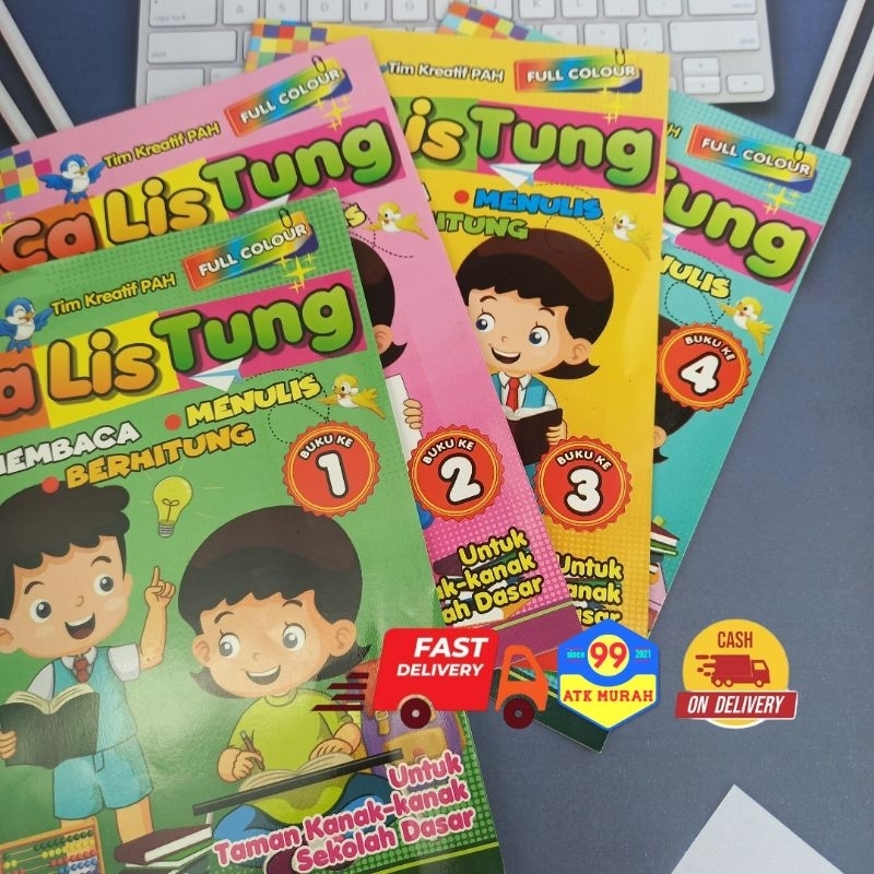 Buku Calistung Belajar Anak/Buku Belajar Membaca/Belajar Berhitung/Buku Pintar