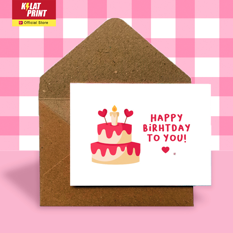 Gift Card Kartu Ucapan Happy Birthday Tart