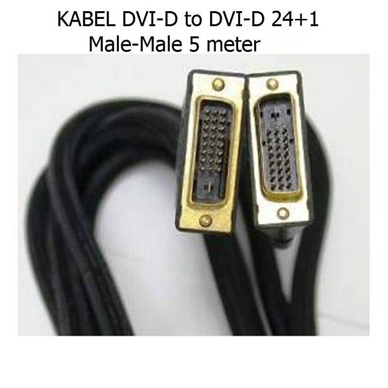 KABEL DVI-D to DVI-D 24+1 Male-Male 5 meter