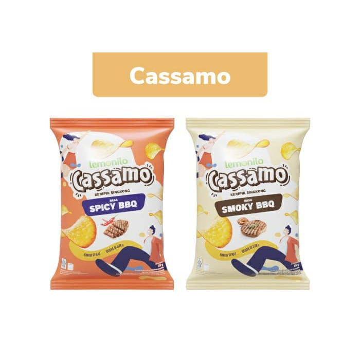 LEMONILO CASSAMO KERIPIK SINGKONG 50GR | CASSAVA CHIPS CEMILAN SEHAT CAMILAN DIET NO MSG GLUTEN FREE