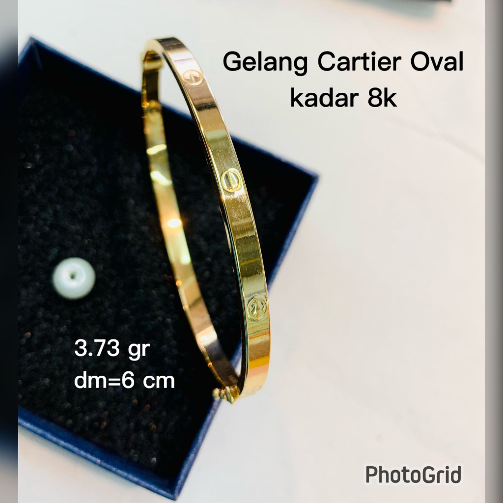 Gelang cartier kadar 375