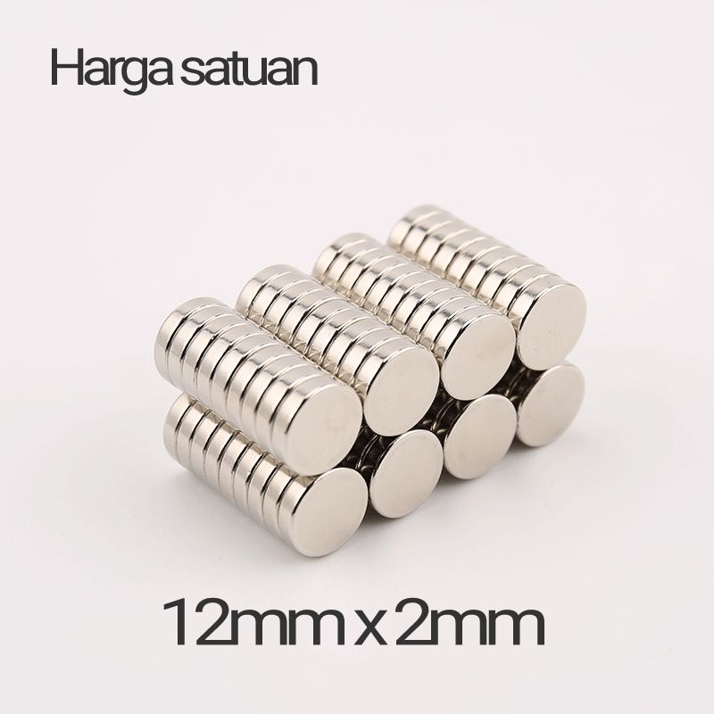 Magnet Neodymium Bulat 12mm 12x2mm 12x2 mm 12 x 2 mm