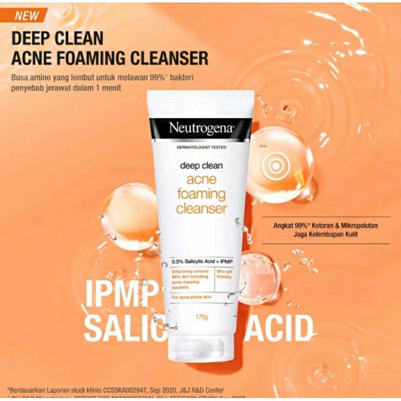 Neutrogena Deep Clean Acne Foaming Cleanser 100gr