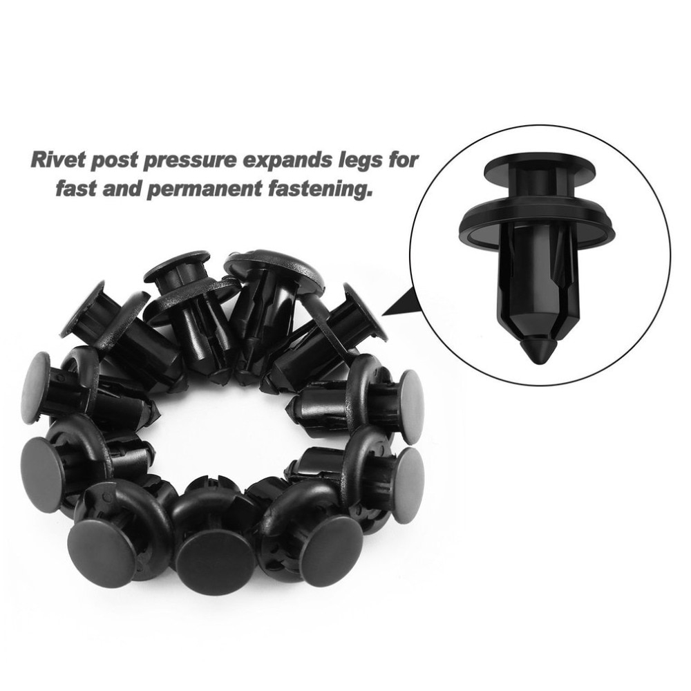 100pcs/Set Klip Kancing Kliprivet Tekan B01 10mm Plastik Body Nmax / Rivet Body