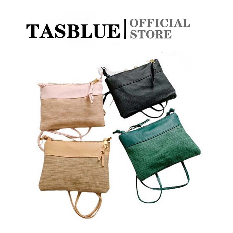 TASBLUE  Tas Wanita Kulit Asli Impor Murah Tas Gantung Bahu Fashion Vintage T77