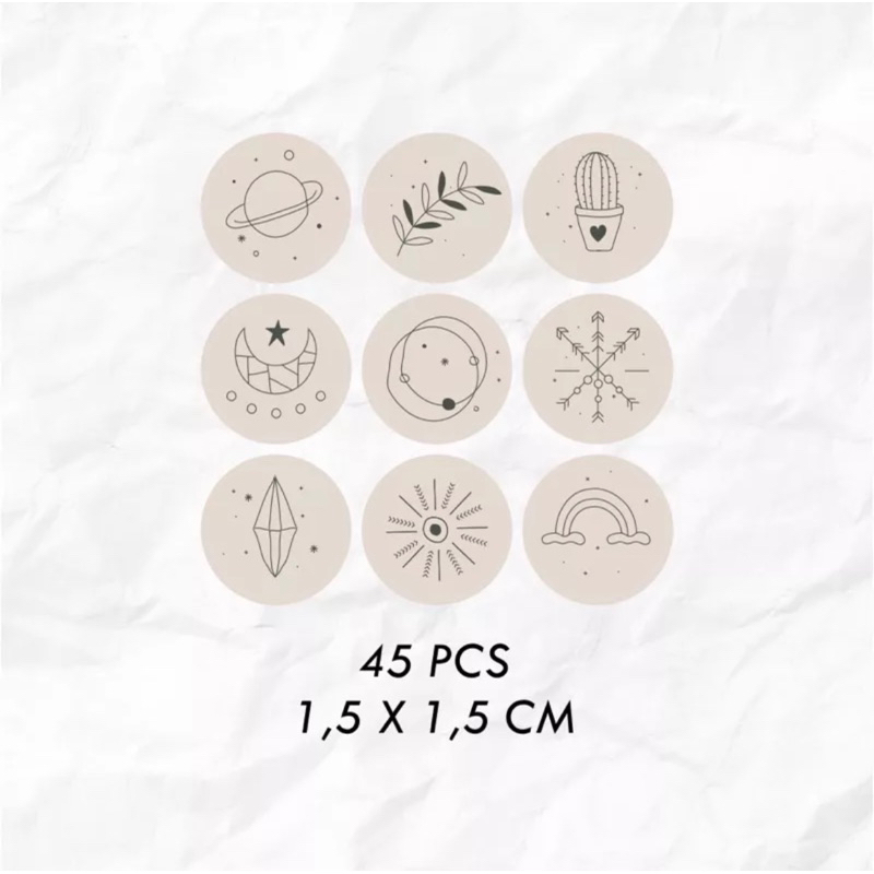 

stiker bulat kecil softcreme