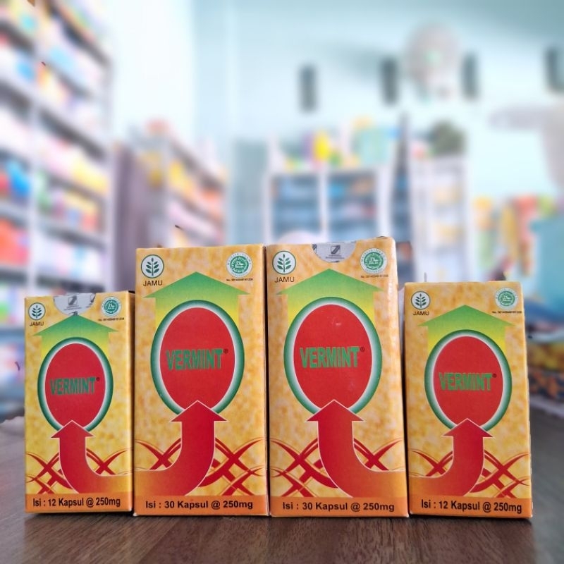 KAPSUL CACING VERMINT ( Obat Herbal Untuk Tipes)