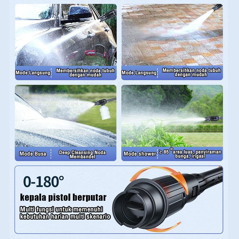 Reaim Jet Cleaner 299V 600W Kualitas Tinggi Mesin Cuci Mobil Alat Stean Cuci Mobil Mesin Semprot Cuci Mobil Alat Cuci Motor