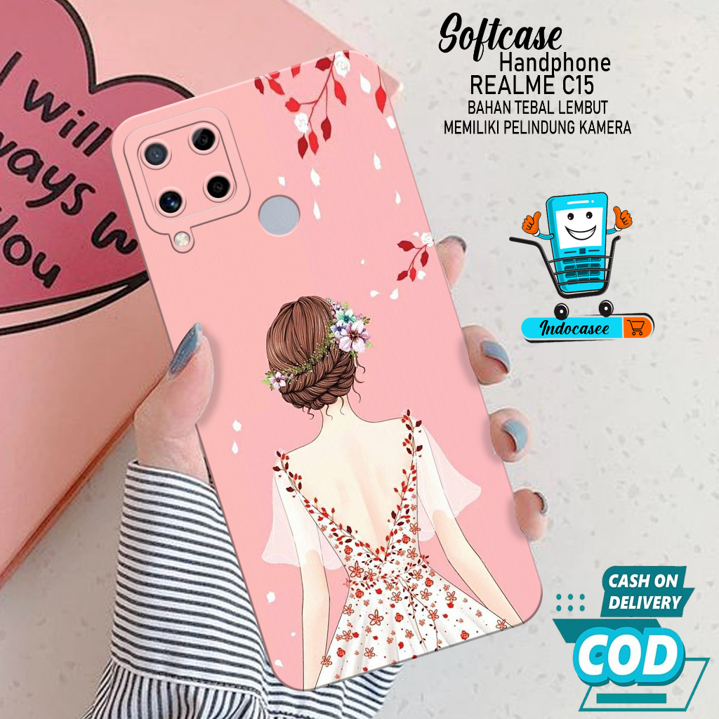 Case Hp Softcase Realme C15 Case Hp Realme C15 Silikon Hp Realme C15 Casing Realme C15 Motif Cartoon