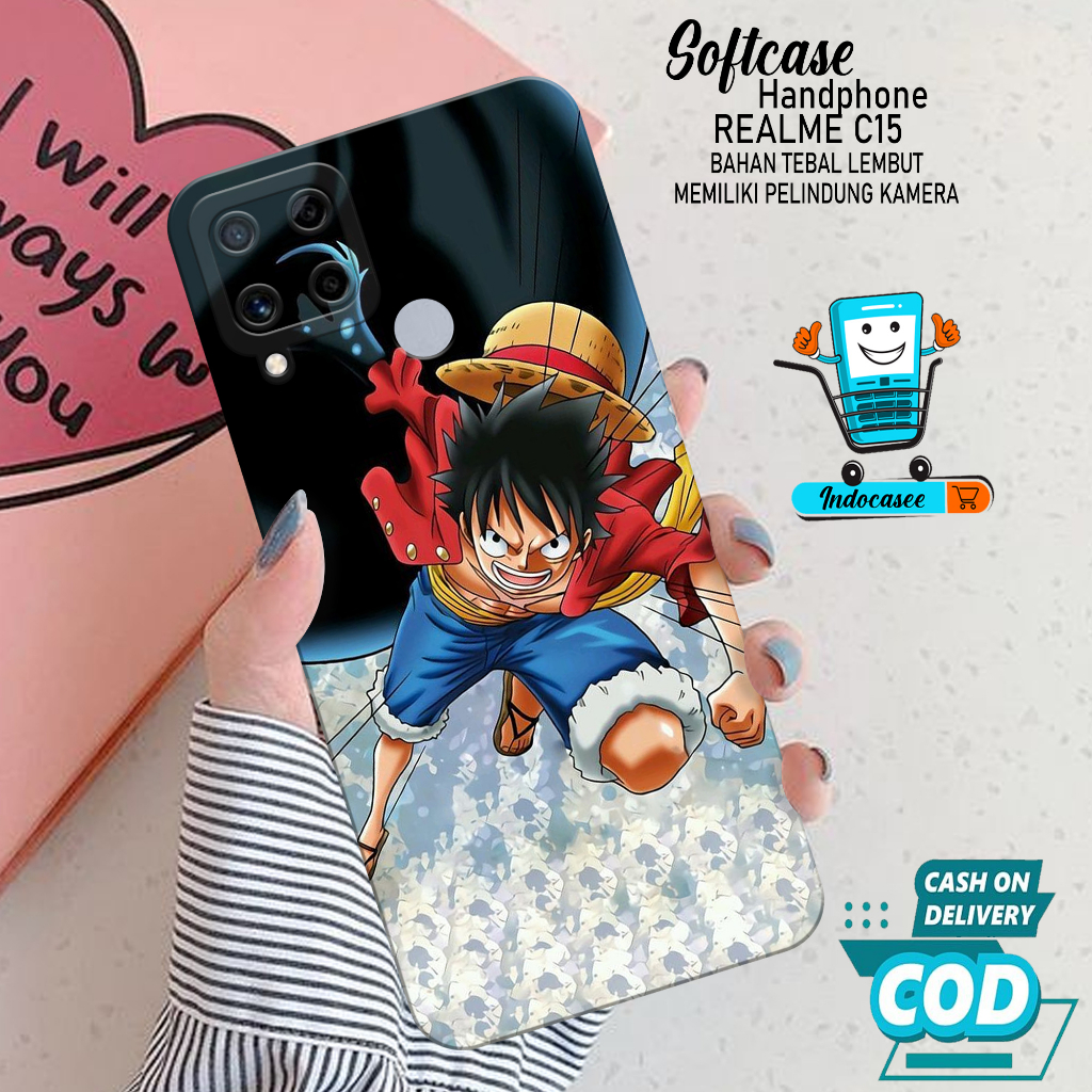 Case Hp Softcase Realme C15 Case Hp Realme C15 Silikon Hp Realme C15 Casing Realme C15 Motif Cartoon