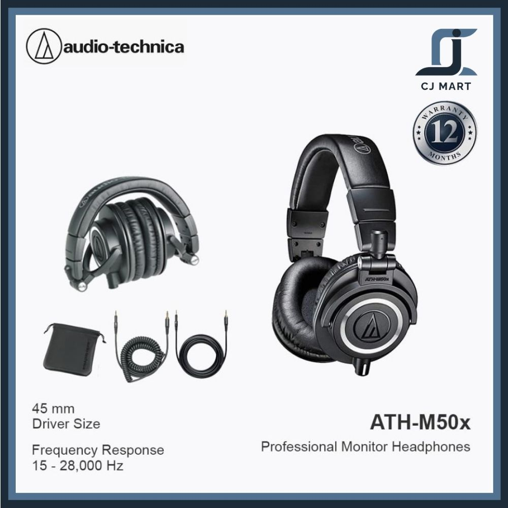 Audio Technica ATH-M50X Professional Monitor Headphones