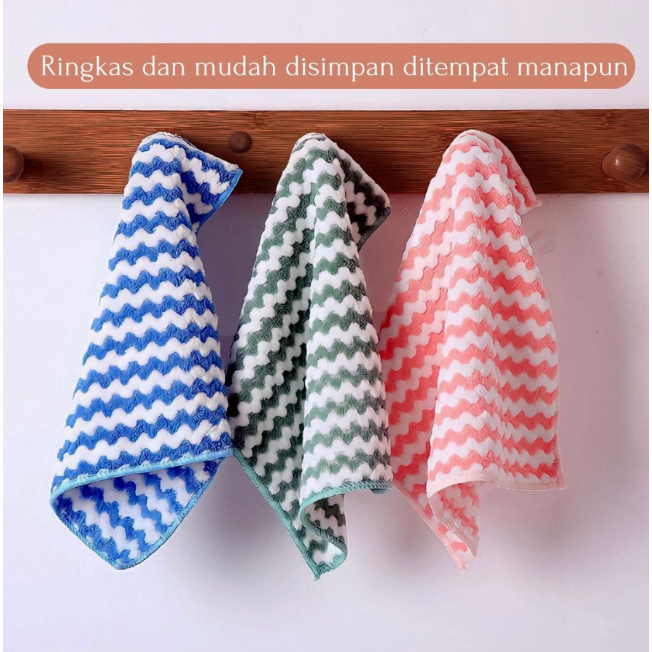 KAIN LAP PIRING DAPUR MOTIF SERAT MICROFIBER