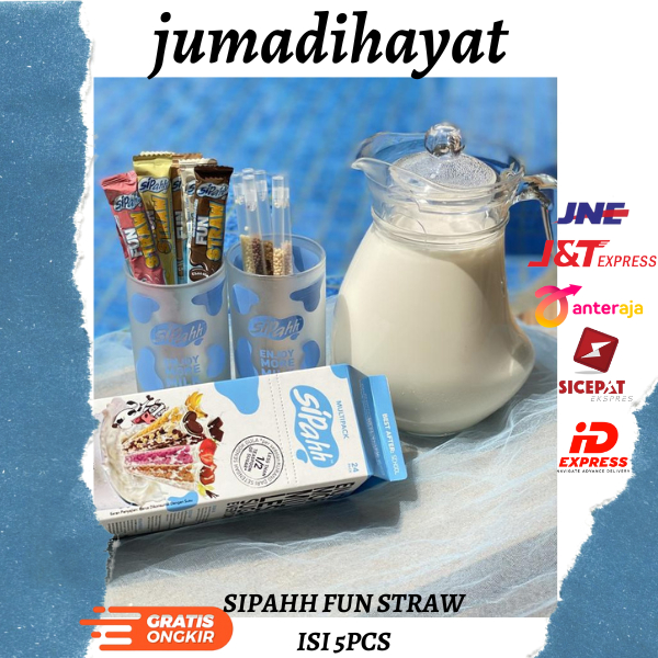 ⚡COD⚡ snack jepang SIPAHH FUN STRAW SEDOTAN AJAIB PENGUBAH RASA snack jepang Sedotan Dengan Rasa Sus