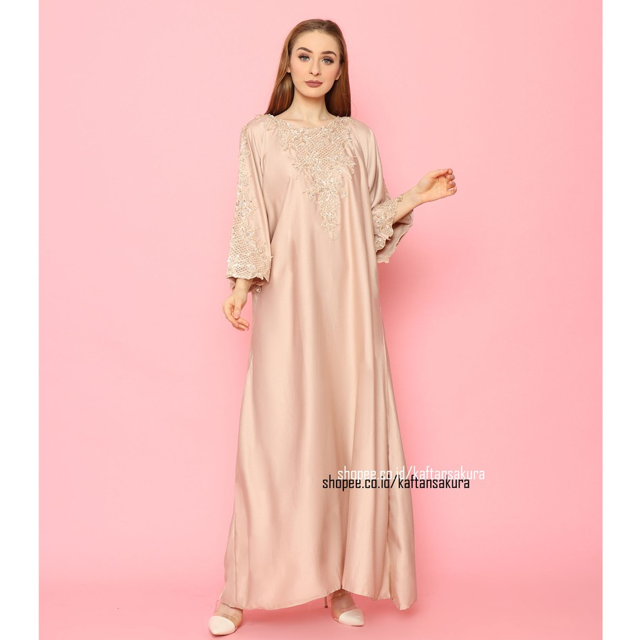 Terlaris !! kaftan inara warna coksu bordir payet mewah GOOD QUALITY BAHAN SATIN lebaran 2023 all size