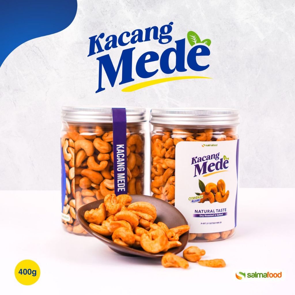 Kacang Mede Panggang  Premium Utuh Mete Roasted Renyah Siap Makan