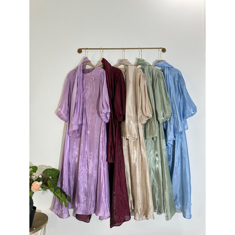 luna shimer full puring set pashmina