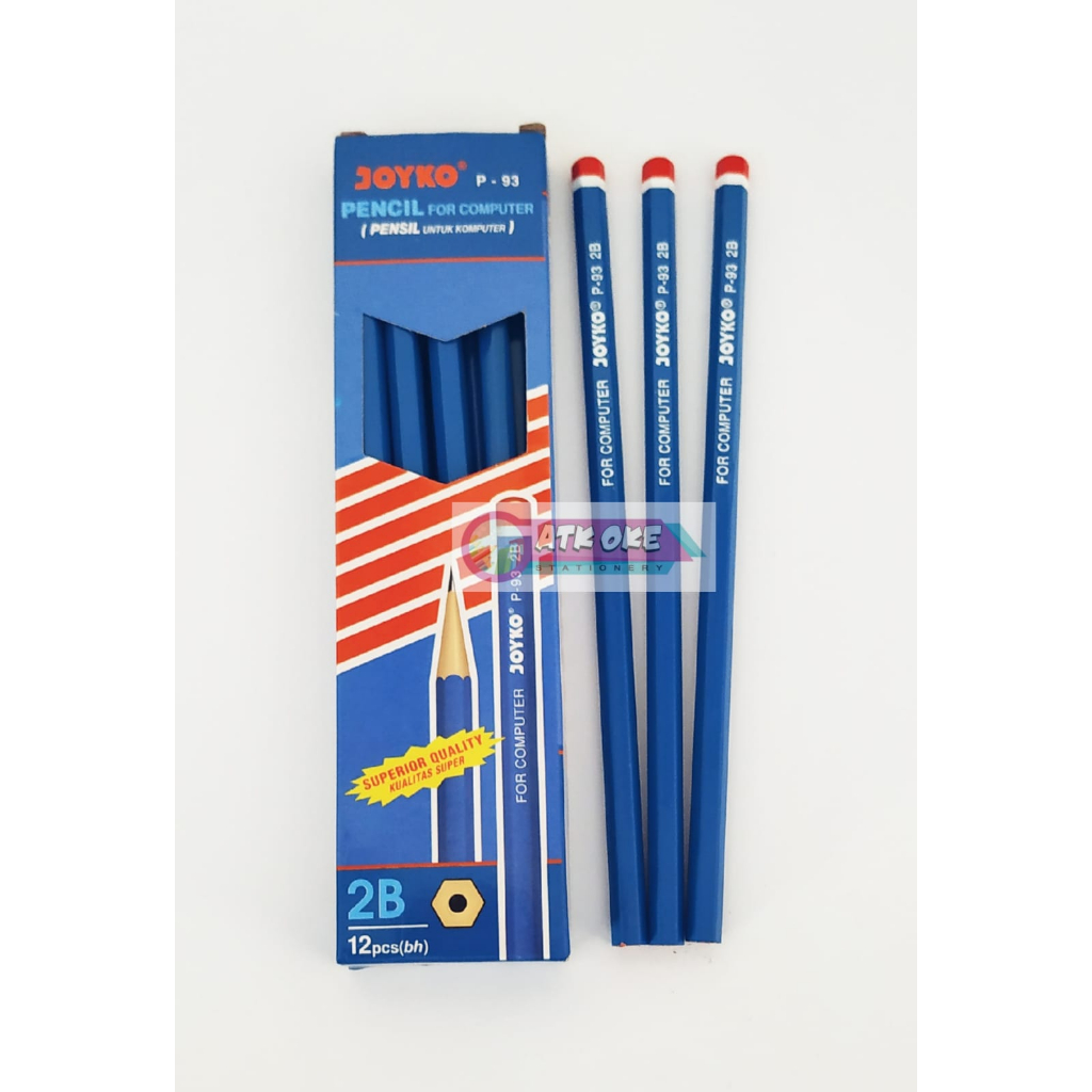 

( ECERAN ) Joyko Pencil 2B Biru P-93