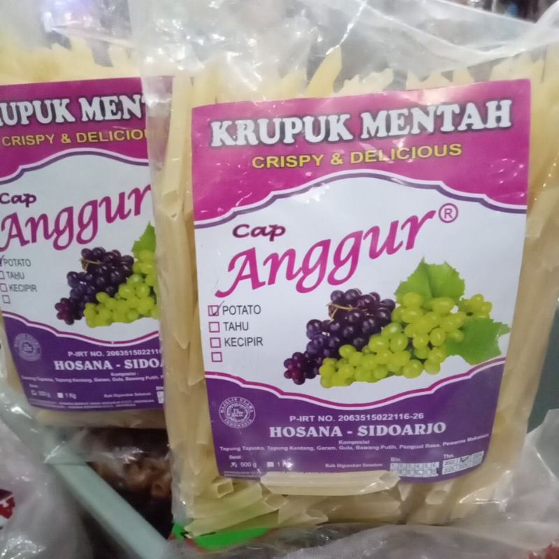 

Potato stick Anggur mentah