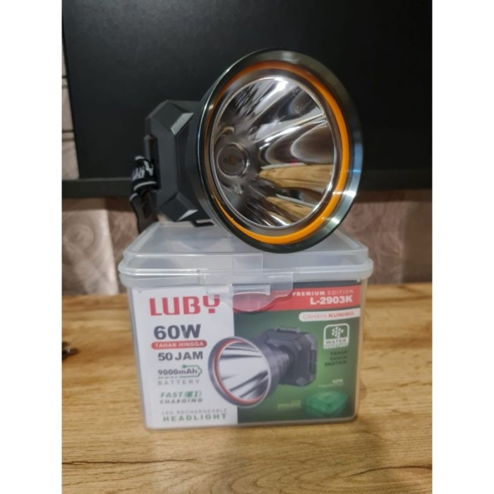 Senter Kepala LUBY 60 Watt L-2903 Almunium Reflektor