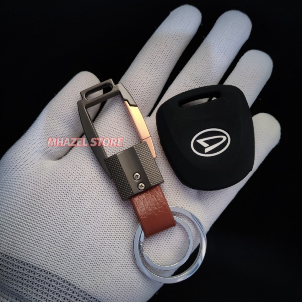 gantungan kunci sarung case cover silikon remote mobil daihatsu ayla dan sigra