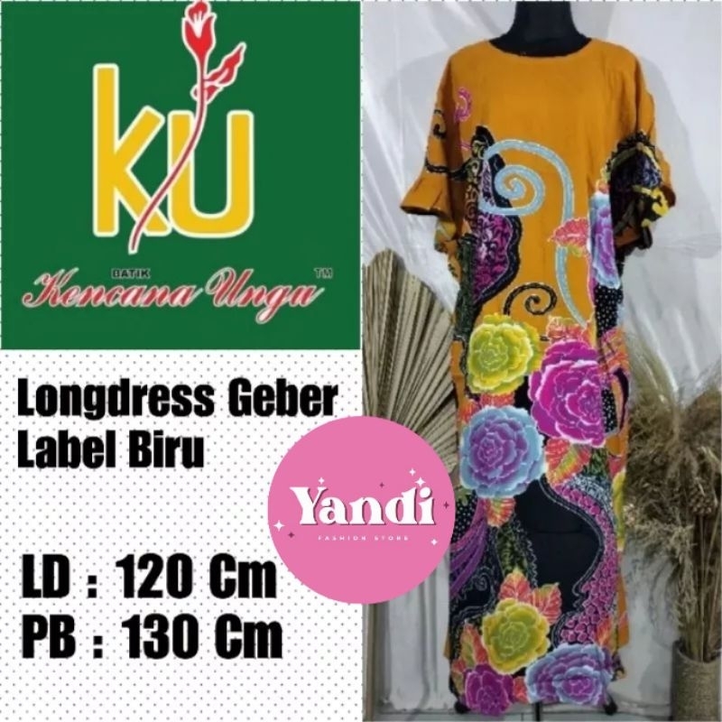 KENCANA UNGU ORI LONGDRESS GEBER LD 120 CM LABEL BIRU