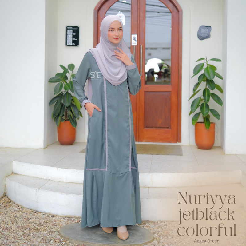 GAMIS NURIYYA JETBLACK COLORFUL BY SIMPLY OF AEGEA SAE