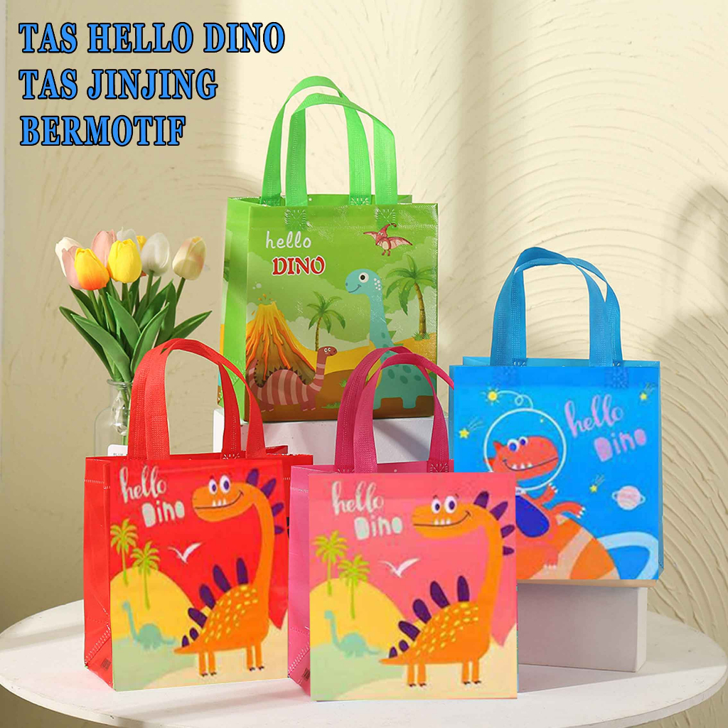 Tas Plastik * Tas Jinjing * Tas Motif Serbaguna * Tas Hello Dino