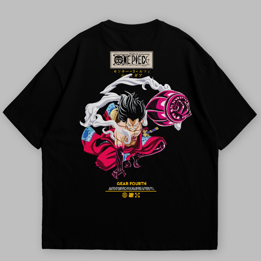 Baju Kaos Anime  Luffy Gear Fourth One Piece