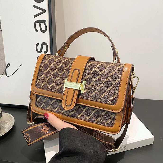 BJ43646 - BROWN/BEIGE TAS SLEMPANG WANITA FASHION IMPORT MODIS ELEGAN TERMURAH TERLARIS TERBARU BAGSTORE JAKARTA TAS BATAM  BQ3646