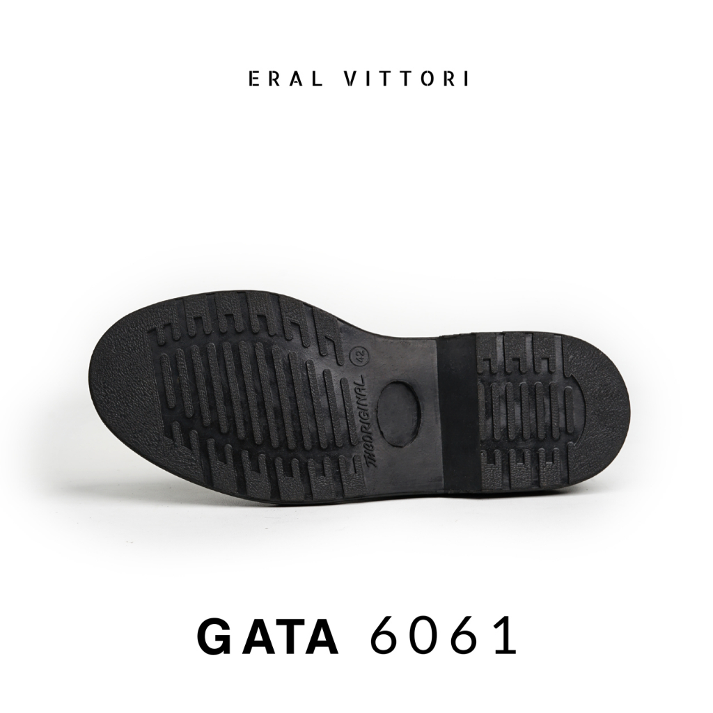 Eral Vittori - Gata 6061 Sepatu Pria Model Docmart Semi Boots Hitam