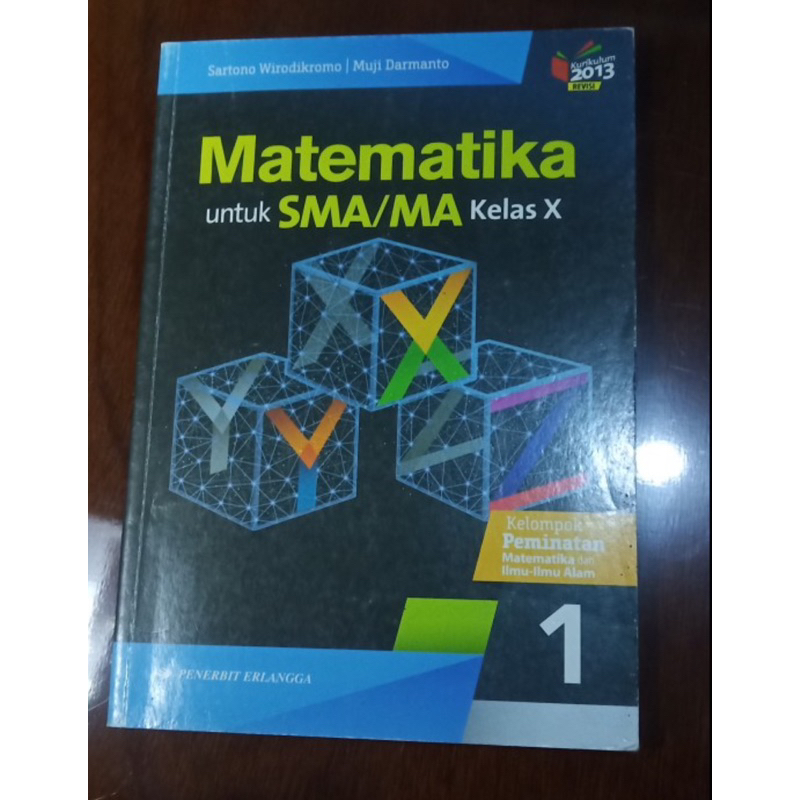 

(Second) Buku Matematika XYZ Peminatan Kelas X / Kelas 10 Penerbit Erlangga - Sartono Preloved