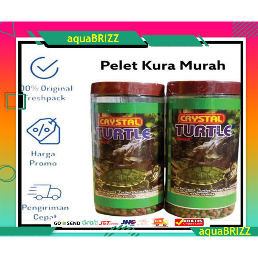 CRYSTAL TURTLE FOOD 100gr makanan pakan Kura Kura kurakura kura-kura brazil reptil