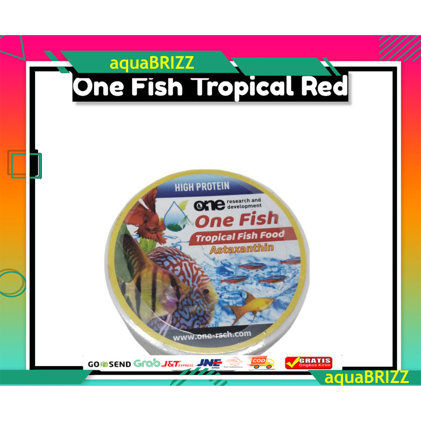 ONE FISH TROPICAL Makanan Ikan Hias Kecil Discus Guppy Cupang Manfish