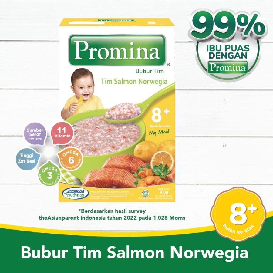 PROMINA N. TIM AYAM TOMAT WORTEL &amp; SALMON NEW BOX 100 GR