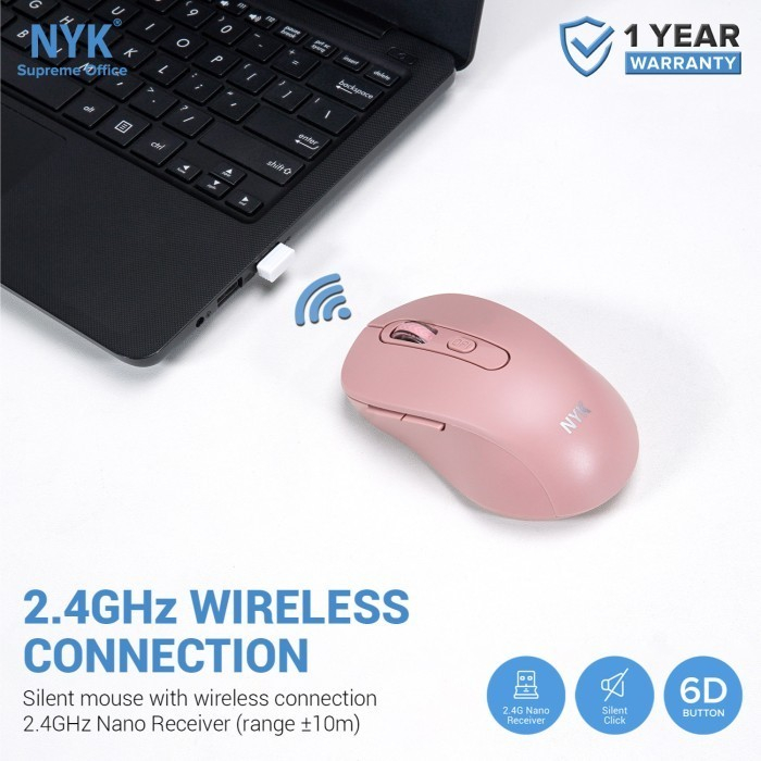 Mouse Wireless Silent Click C30 Mouse 1600DPI