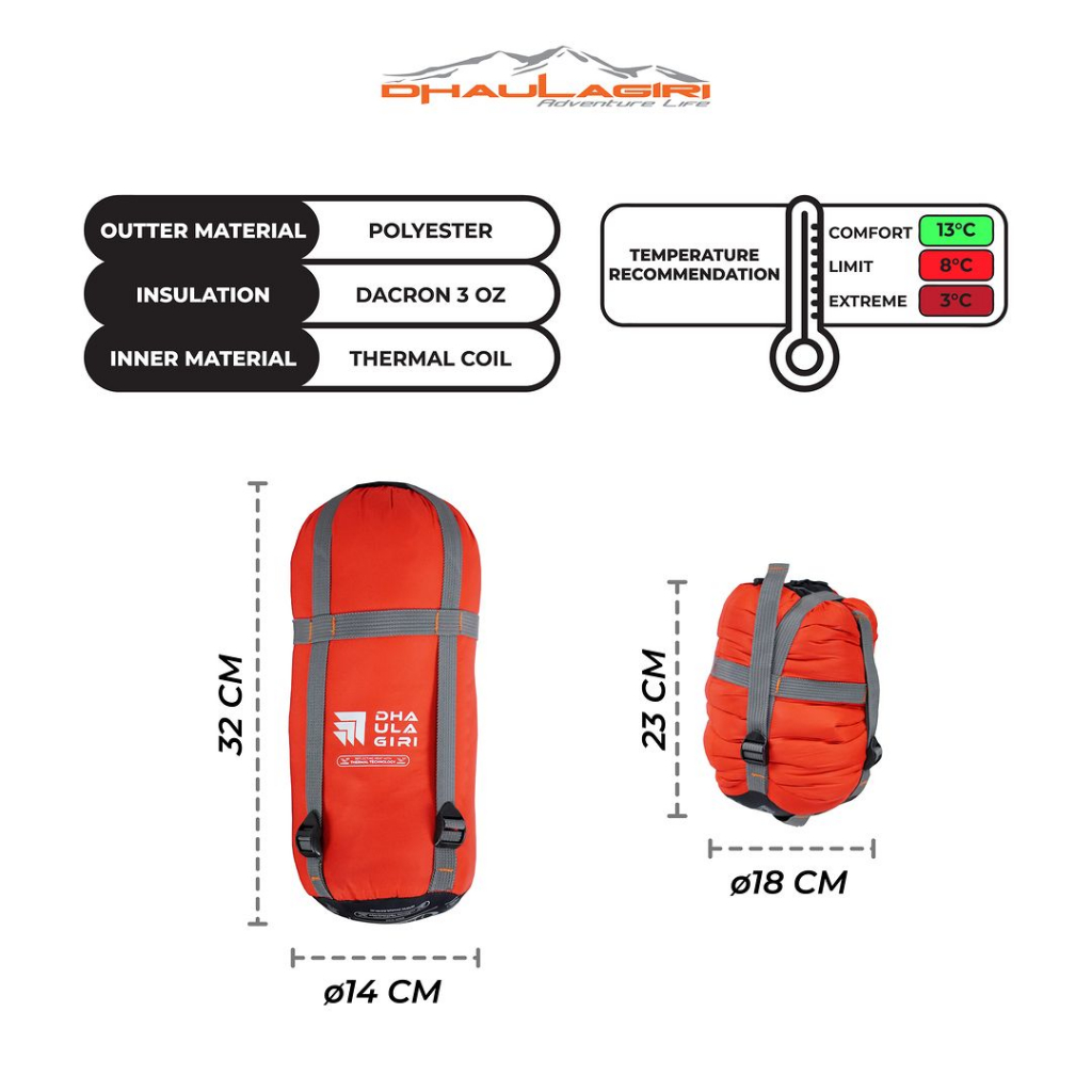 Sleeping Bag Dhaulagiri Dreamoz 300 Thermal Tech