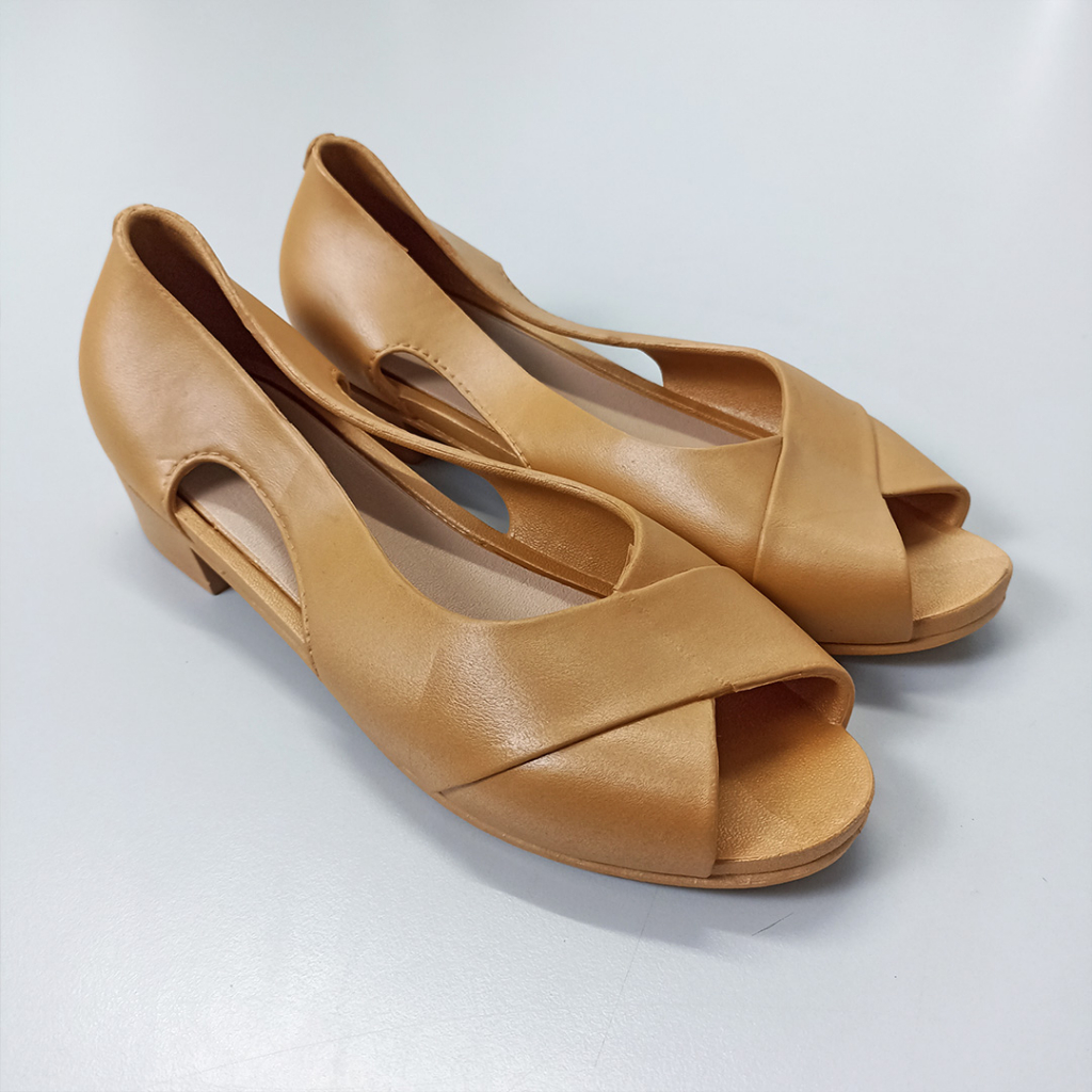 Sepatu Wedges Polos Wanita Model Ujung Depan Silang Fashion Style Korea Flat Shoes Women Satu7an SPT-61