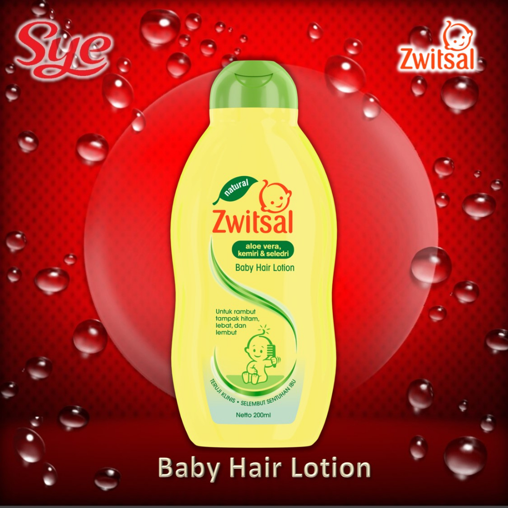 BPOM ZWITSAL BABY HAIR LOTION ALOE VERA KEMIRI SELEDRI 200ML / HAIR LOTION BAYI / SYE