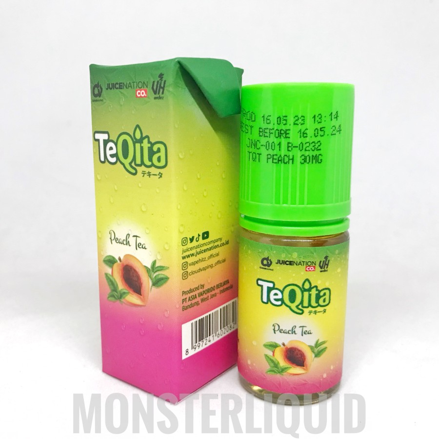 SALT TEQITA PEACH TEA BY JUICENATION 30MG 30ML