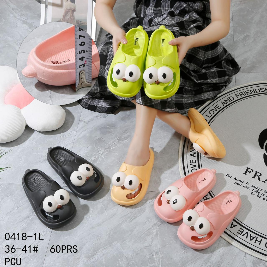 Sandal Wanita Bapau Import Peter Dog &amp; Glasses Korean Style Winola Collection WNL 0418-1L